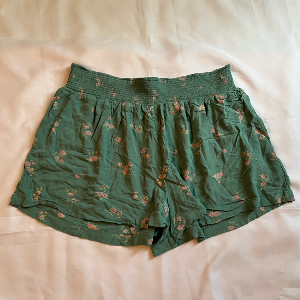American eagle floral linen soft shorts